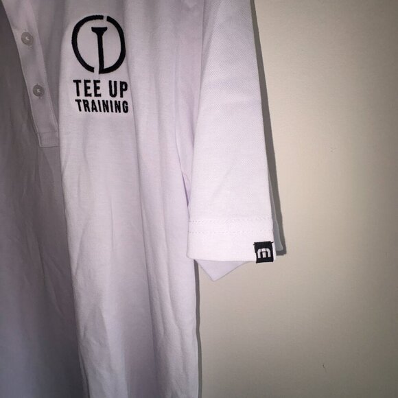 NEW NWT Travis Mathew Oceanside Polo Short Sleeve White L Wrinkle Resistant - Picture 2 of 13